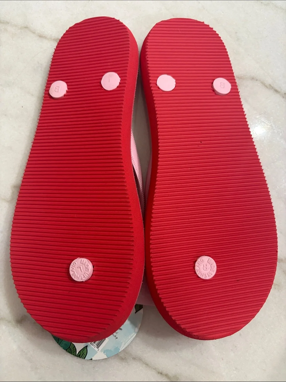 Women’s Pink Flip Flop Sandals - Casual Beach Thongs